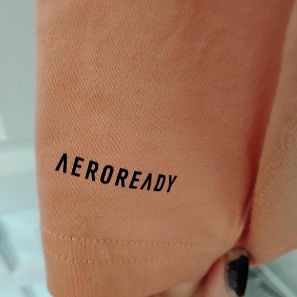Adidas Peach T-Shirt Aeroready Logo - Picture 5 of 8